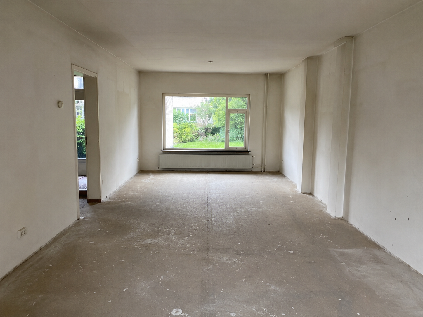 Lege woonkamer - originele woningfoto